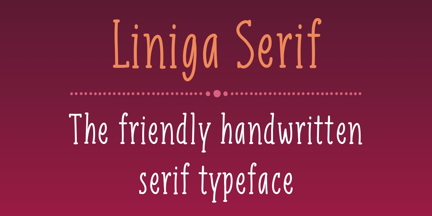 Font Liniga Serif